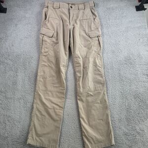 5.11 Tactical Stryke Pants Mens 32x34 Beige Cargo Ripstop Pockets Stretch